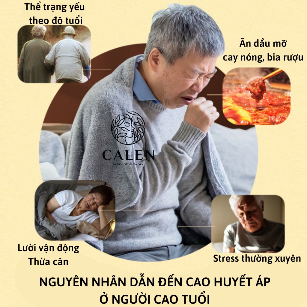 Trà Huyết Áp Cao CALEN, Giúp ổn định huyết áp, tránh tăng huyết áp đột ngột - Bịch 30 gói túi lọc