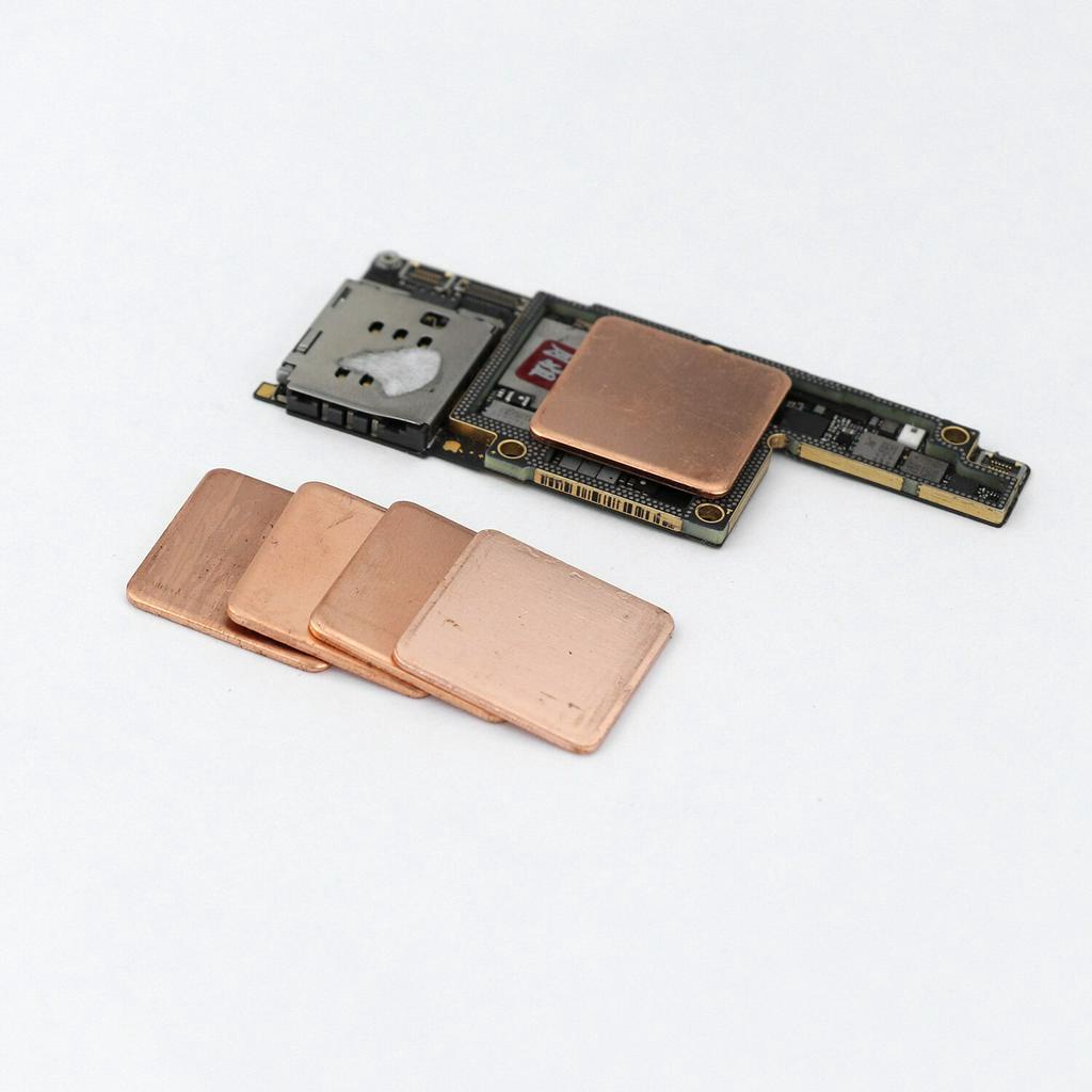 10 Chiếc 15 x 15MM Tấm Đồng Nguyên Chất Tản Nhiệt Cho CPU Dụng Cụ Sửa Chữa