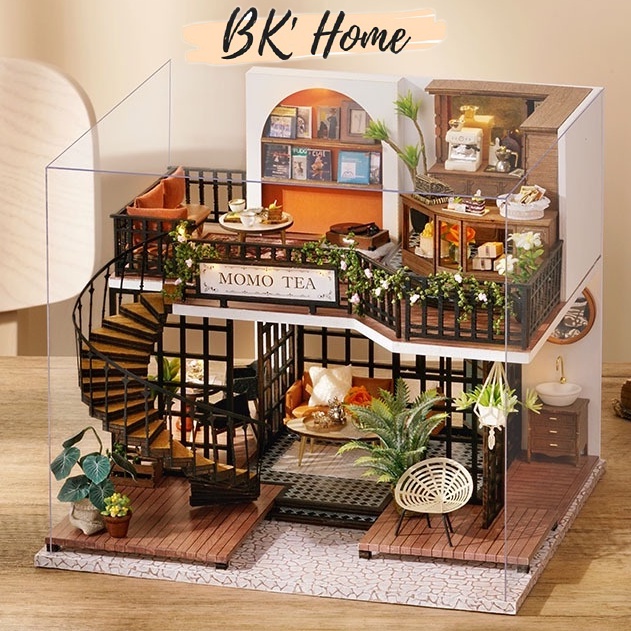 Doll House CUTEROOM DIY Doll Room Miniature Furniture Wooden House