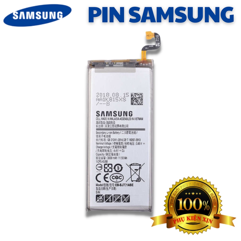Pin SAMSUNG Chính Hãng Nhiều Dòng Máy ( Dòng A, J, M, S, Note,..) Thay Thế Chất Lượng Bảo Hành 1 Đổi 1