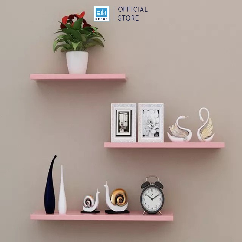 Ảnh Kệ Thanh Ngang Rộng 15cm, Dài 20cm Đến 50cm Nhiều Màu Thương Hiệu SIB Decor KT001 2
