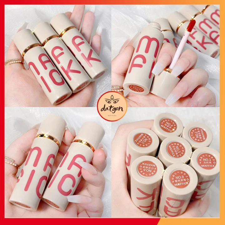 Son kem lì Maffick vỏ trắng, son nội địa lì lâu trôi Air Lip bùn màu nhung matte lip glaze 2021