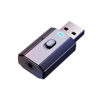 i Bluetooth 5.0 Bộ Thu Phát Bluetooth Không Dây USB Âm Thanh Nghe Nhạc Cho PC TV Xe Hơi Bộ Chuyển Đổi AUX 3.5Mm Rảnh Tay