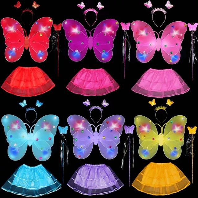 HPTOYS Trung thu 2019 - Cánh bướm kép đèn loại đẹp