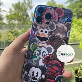 Tấm dán Skin Mặt Sau Hình Gấu FULL VIỀN Dành Cho 13prm , 12prm , 11prm , x, xsm , 6p , 7p , xr - FukiShop
