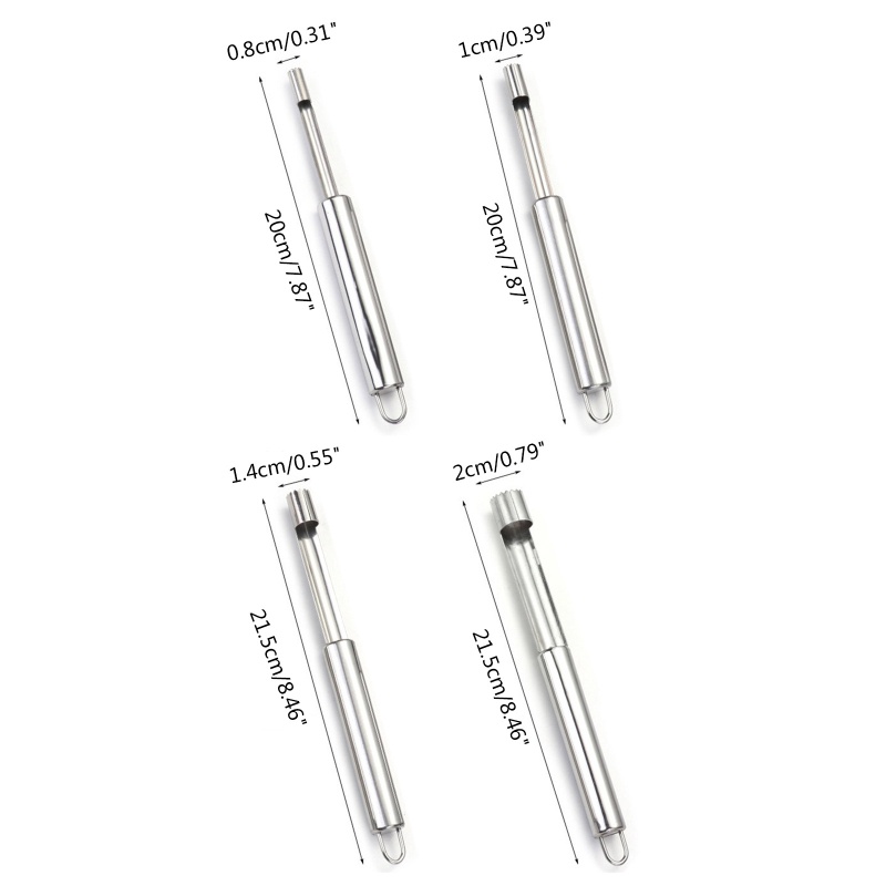 Top 4 Dụng cụ loại bỏ hạt trái cây thép không gỉ cho lê đào, corer tiện ích nhà bếp