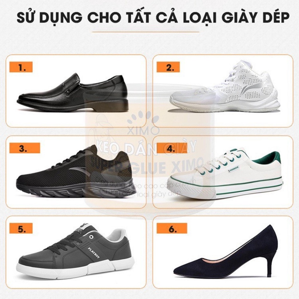 Mô tả Keo Dán Giày Nhiệt Siêu Dính Cao Cấp, Chống Nước Tốt Super Glue XIMO - 9