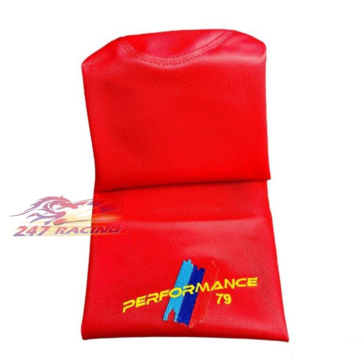 Da Yên Đỏ 3D Thêu Performance gắn nhiều loại xe máy Sirius,Exciter,Winner,Satria,Wave,Dream