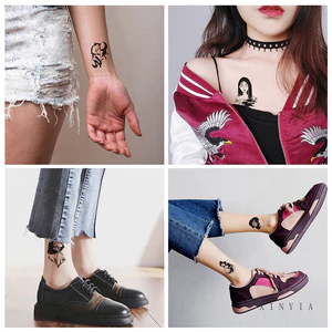 🌺xinyia🌺Hình Xăm Dán 20 Kiểu Chống Thấm Nước Kích Thước 6x6cm