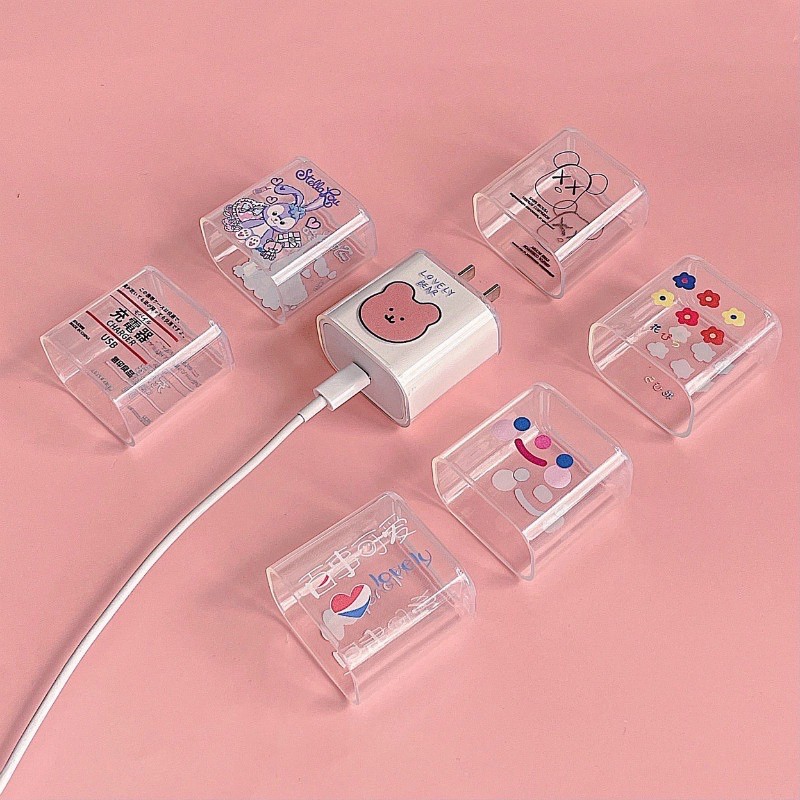 BẢO VỆ CỦ SẠC TRONG SUỐT NHIỀU HÌNH DỄ THƯƠNG | Shopee Việt Nam