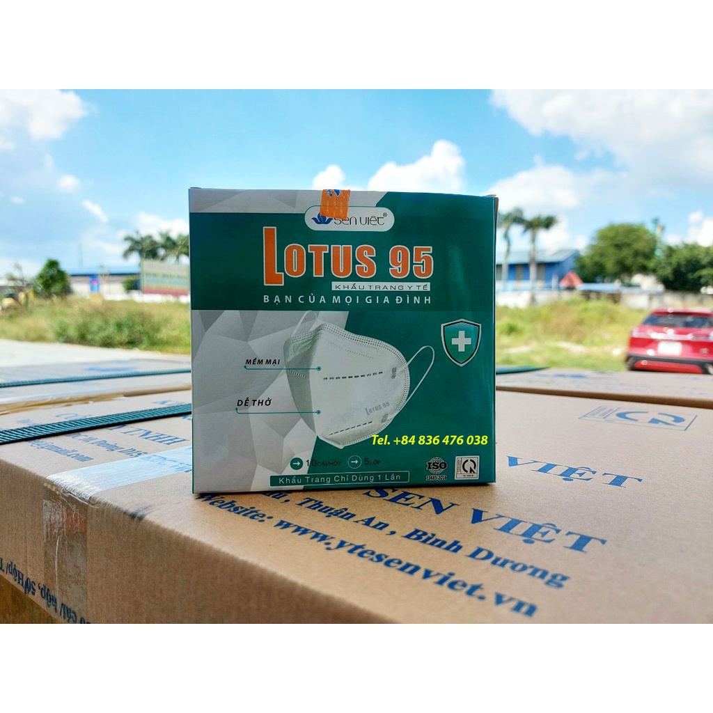 [Combo 3 hộp] Khẩu trang y tế kháng khuẩn cao cấp N95 SEN VIỆT - LOTUS ...
