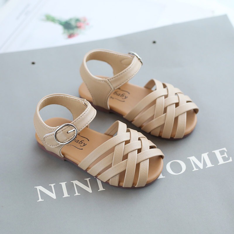 Sandal bé gái Đan chéo Đế Mềm siêu êm cho Mùa Hè phong cách Hàn Quốc cho bé từ 1-6 tuổi nhẹ  v285 ( có ảnh thật )