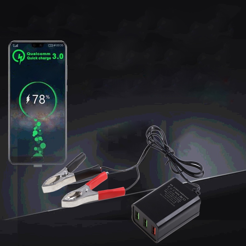 Tẩu Sạc Nhanh 3 Cổng USB Nama QC3.0 12V-24V