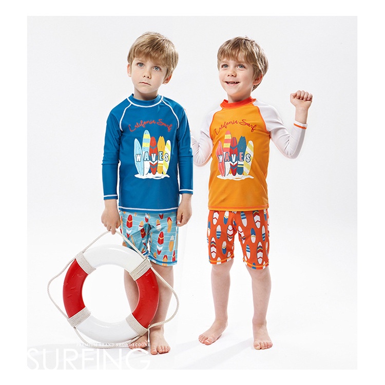 Đồ Bơi Bé Trai LUHAZO Tay Dài Bé Gái ChốngNắng Quảng Châu Hoạt Hình Dễ Thương Cho Bé