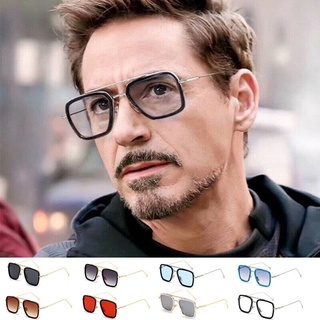 Tony Stark Iron Man Glasses Left to Spider-Man Far From Home Edith Glasses Men Sunglasses