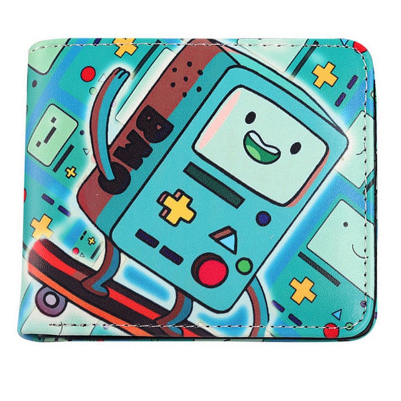 Ví Ngắn Đựng Tiền Xu In Hoạt Hình Adventure Time Dễ Thương