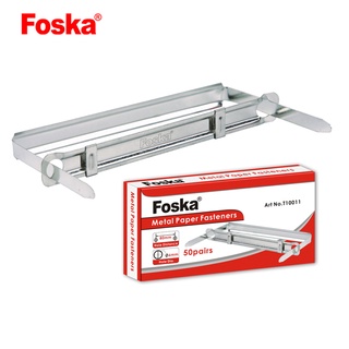 Hộp 50 cái nẹp sắt Acco Foska T10011 chân dài 8cm