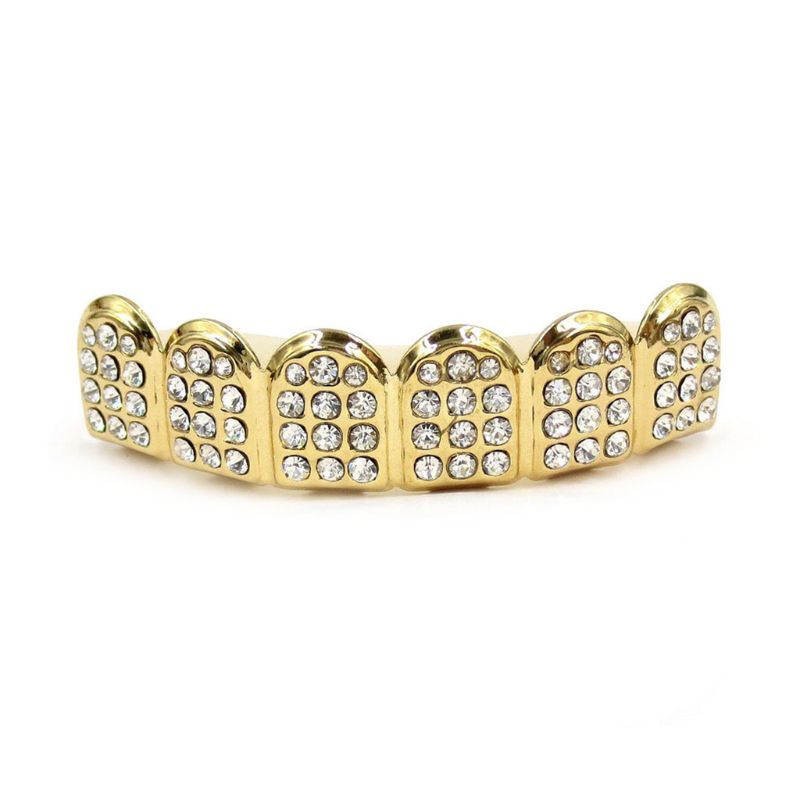 New Fshion Gold Silver Teeth Top Bottom Men Women Jewel