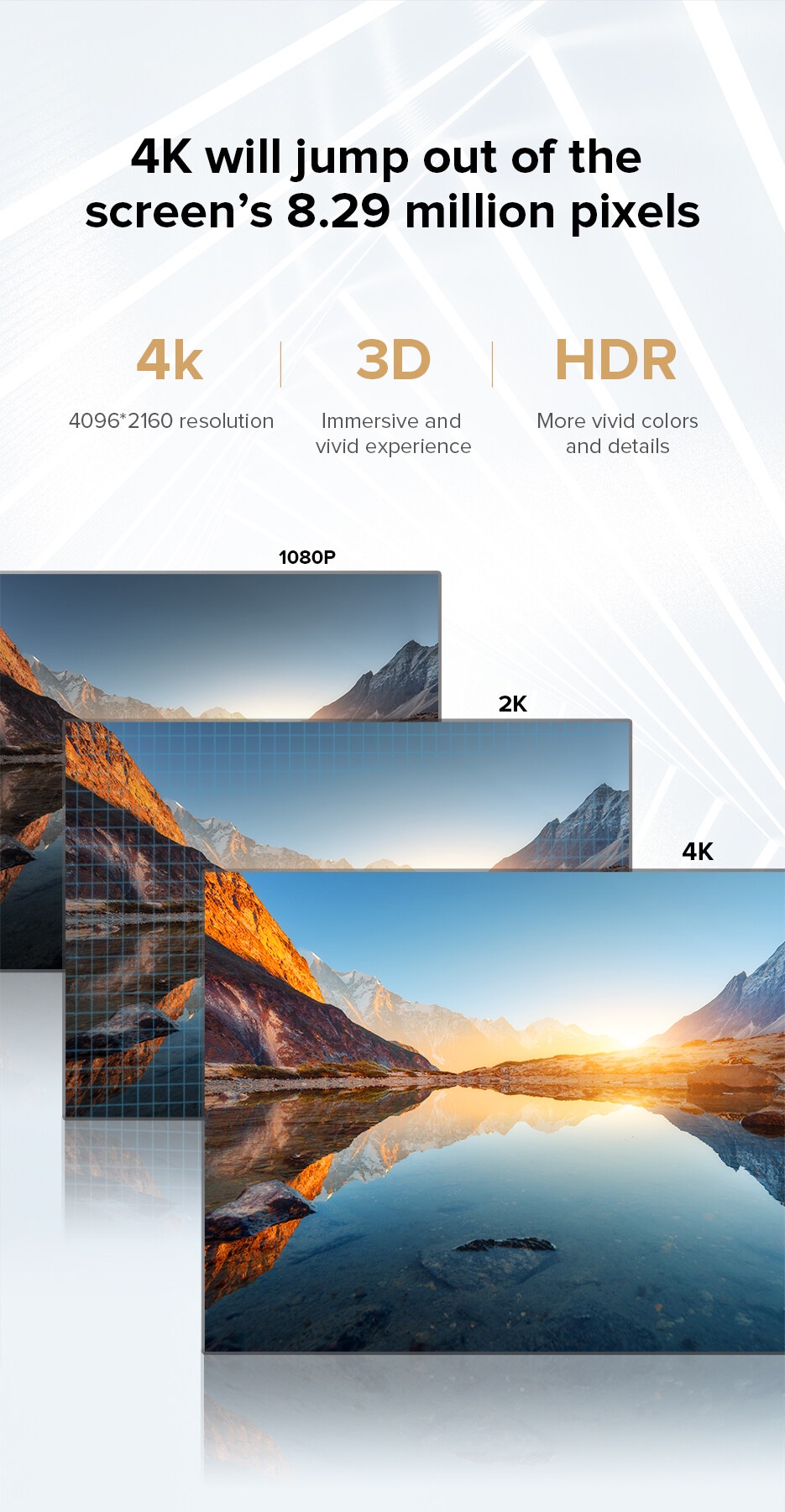 Mô tả llano Dây cáp truyền dữ liệu hdmi 2.0 4k/60hz hd 3d hdmi1080p tốc độ cao cho ps5/switch tvbox laptop - 7