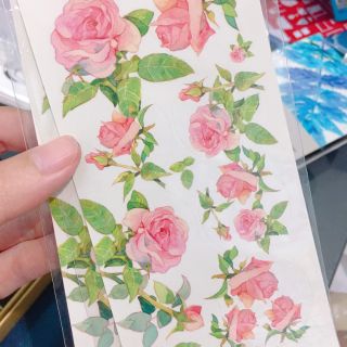 Mua 1 tặng 1 🌟🔥😱 Tấm nhãn dán sticker hình hoa hồng Rose Rose 🌹