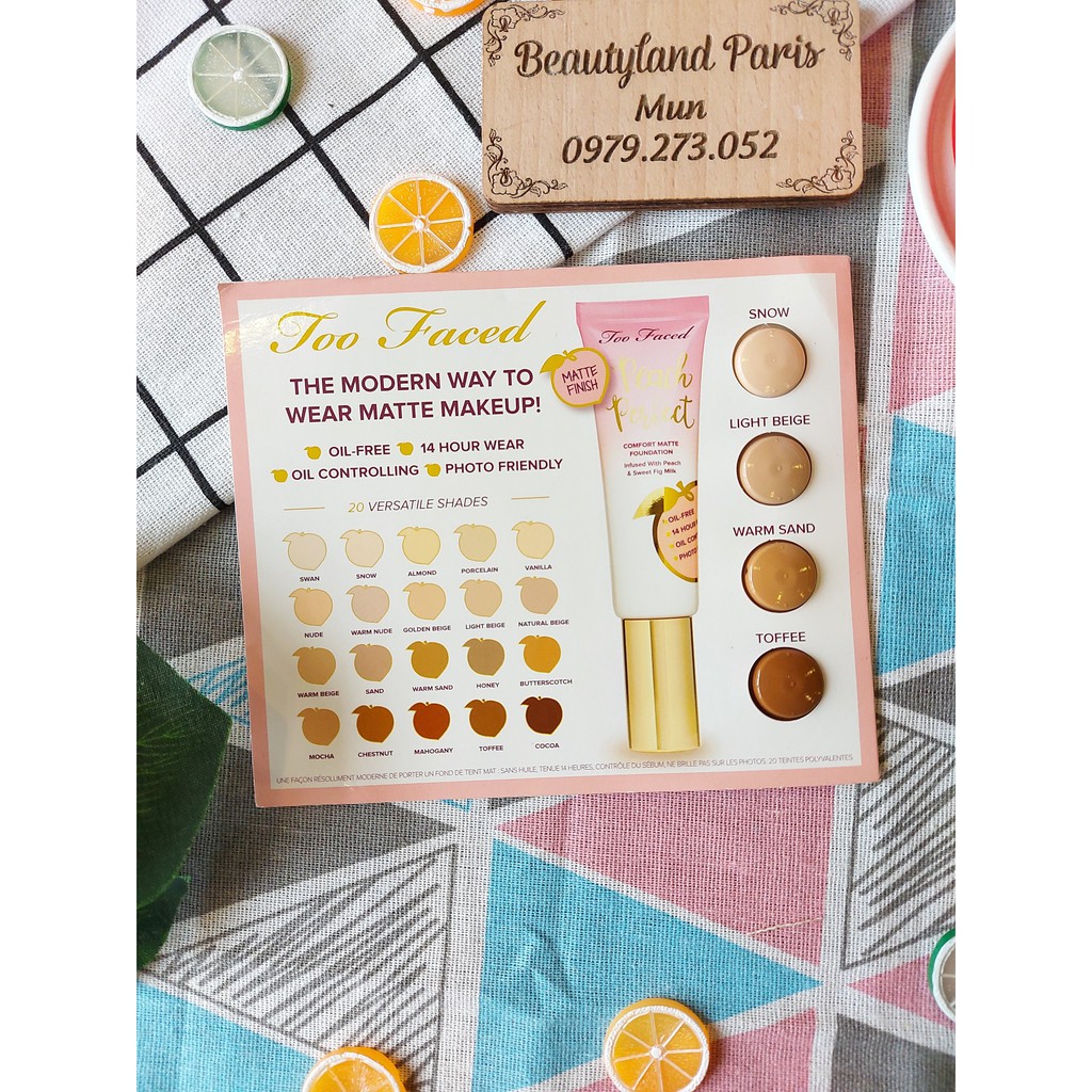 Kem Nền Too Faced Peach Perfect Comfort Matte Foundation Giá Tốt Tháng 9,  2023 | Mua Ngay | Shopee Việt Nam