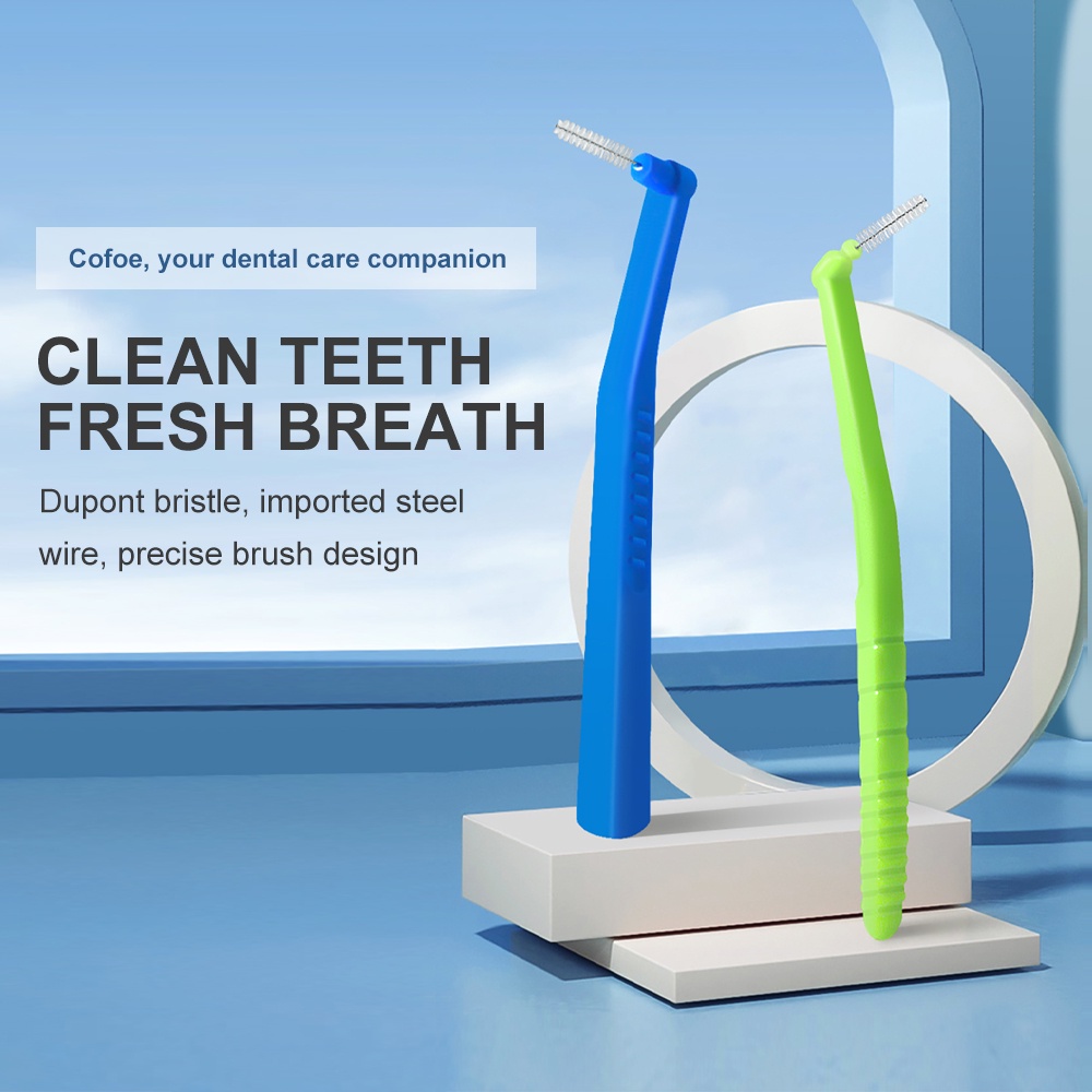 Mô tả Set 5 bàn chải làm sạch kẽ răng COFOE 0.6-1.0mm chuyên dụng - 1