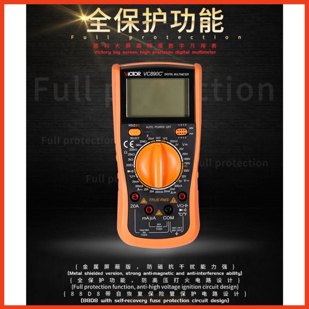 Đồng hồ vạn năng VICTOR 890C cầm tay