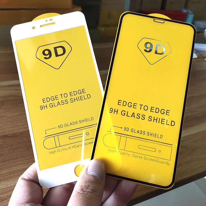 Kính cường lực 9D PRO+ full màn cho Ip 7/7plus/8/8plus/x/xs/xs max/11/11pro/11promax/12/13/14/15/16/17/pro/max/plus/air