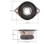 Loa âm thanh toàn dải 1,5 inch 4Ohm 5W Loa trầm âm thanh nổi DIY