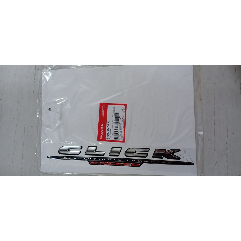 Tem chữ nổi ốp sườn honda Click 110 ( giá 1 cái ) | Shopee Việt Nam