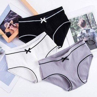 Quần lót nữ cotton tông màu nhẹ chất mát co dãn thấm hút mồ hôi phù hợp mùa hè thời trang L-803