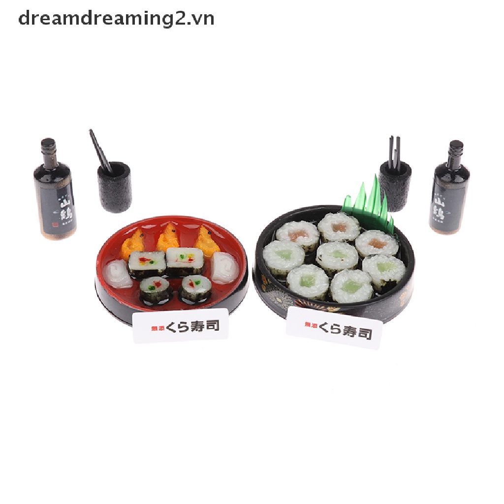 Mô hình hộp cơm trưa sushi cho ngôi nhà búp bê Nhật Bản
