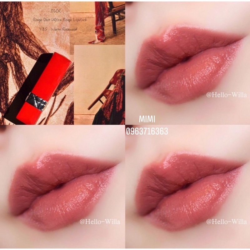 Son ROUGE DIOR ULTRA ROUGE 485 ULTRA LUST Shopee Vi t Nam