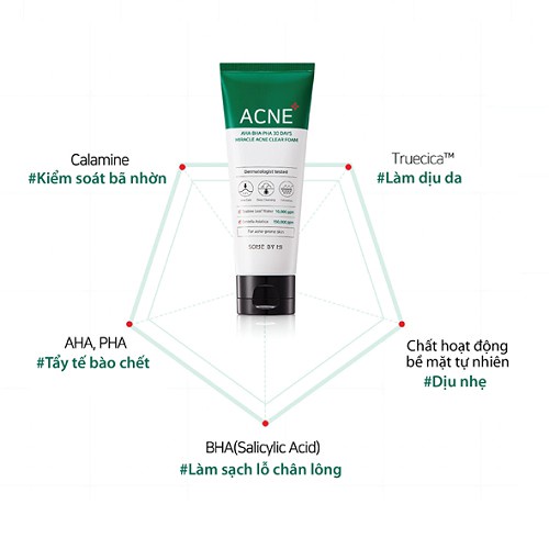Ảnh Sữa Rửa Mặt Ngừa Mụn Some By Mi AHA-BHA-PHA 30 Days Miracel Acne Clear Foam 3