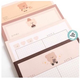 GIẤY NOTE GẤU NÂU SIZE L