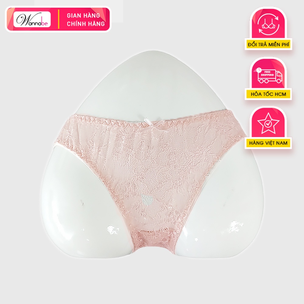 Quần lót ren Wannabe QL32B lưng vừa, ôm sát cơ thể bật lên vẻ quyến rũ, gợi cảm
