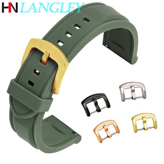 Dây Đeo Đồng Hồ Bằng Cao Su Silicone 18mm 20mm 22mm 24mm Tháo Gỡ Nhanh Chống Nước