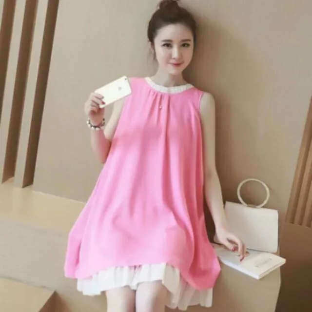Đầm bầu váy bầu đầm suông váy suông thời trang Hàn Quốc