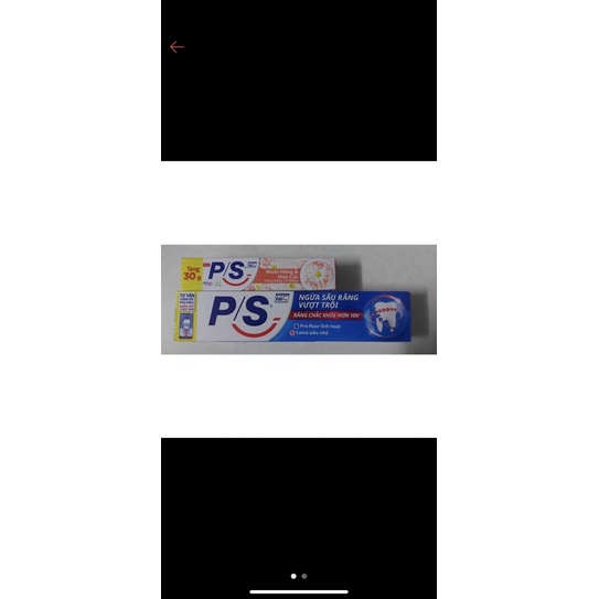 p/s Ngừa sâu răng vượt trội 180g(tặng hộp nhỏ 30g)