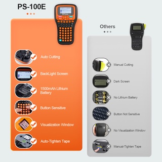 Máy In Nhãn Công Nghiệp Tự Động Không Dây ps-100e Và 3 Máy In Nhãn tze-231 tze231 Như Anh Ptouch pt-e110vp