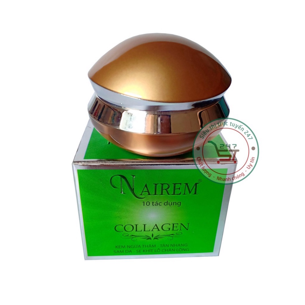 Kem Năm Tàn nhang Trắng da Giữ ẩm ngừa Thâm Sạm da Se khít lỗ chân lông NaiRem 25g (Xanh lá)