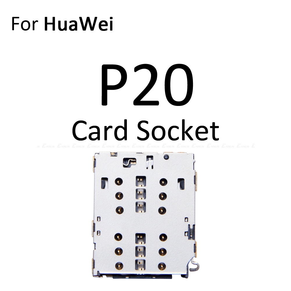 Thẻ Sim / Khay Thẻ Micro SD Ổ Cắm Giá Đỡ Khe Cắm Hộp Đựng Đầu Nối Adapter Đầu Đọc Cho HuaWei P20 Pro Lite Thay Thế Các Bộ Phận
