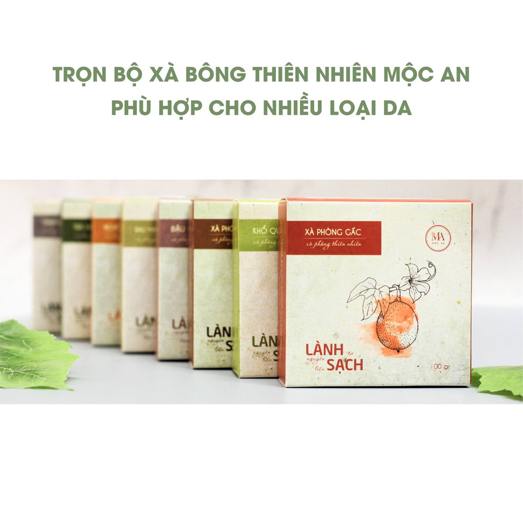 Ảnh Combo 3 Xà Bông Thiên Nhiên Mộc An Chăm Sóc Face & Body, Dưỡng Da Mềm Mịn, Loại Bỏ Tế Bào Chết 3