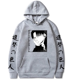 Áo Hoodie Tay Dài In Hình Levi Ackerman Attack On Titan Thời Trang Đường Phố Mùa Thu Cho Nam Và Nữ