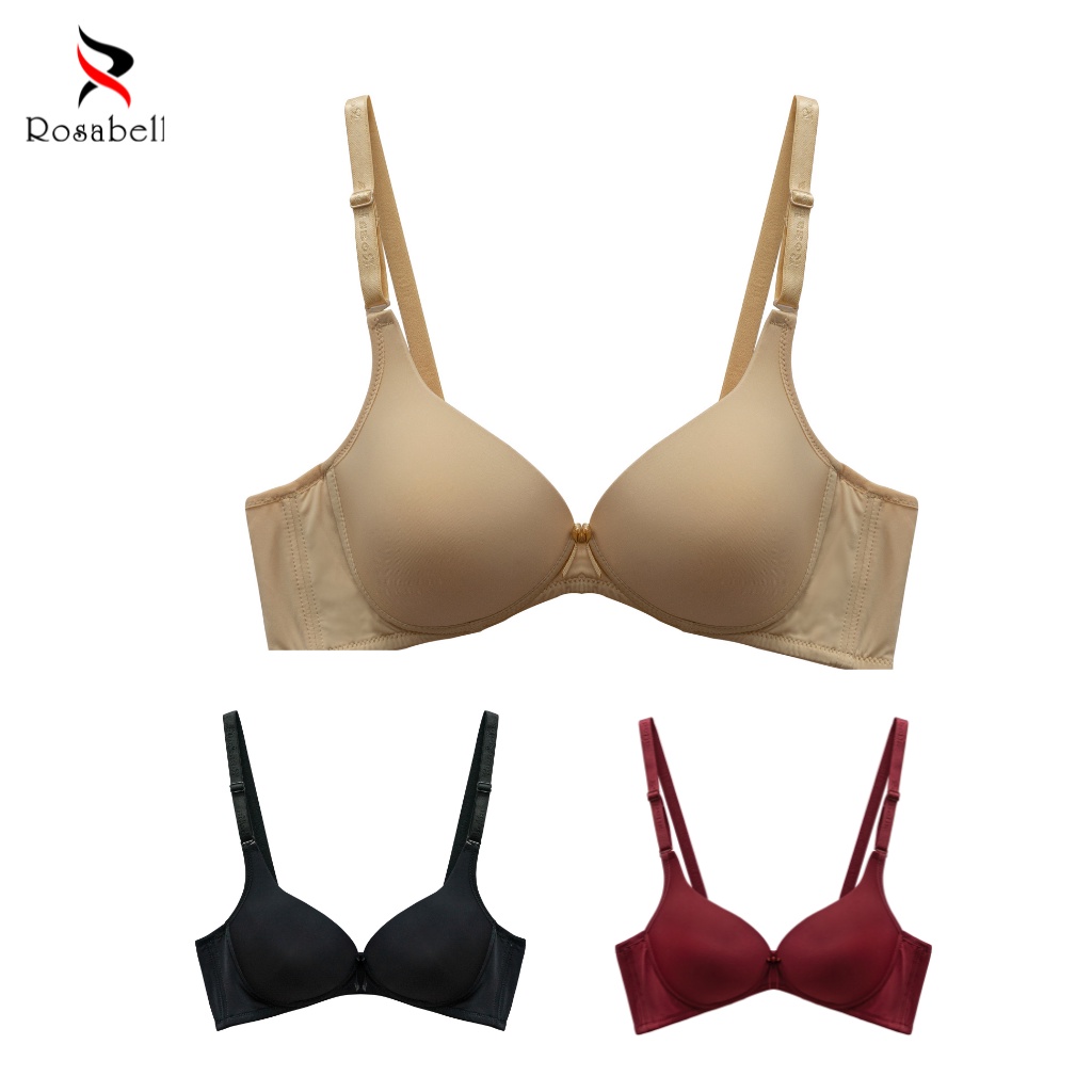 Ảnh Áo Ngực Không Gọng ROSABELLA Chất Vải Cao Cấp Thoáng Mát Lớp Mút Mỏng Ôm Ngực RW37 4