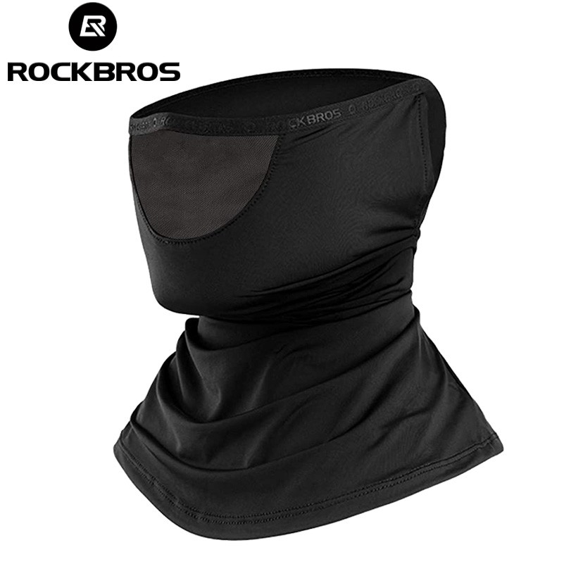 Rockbros Cổ Gaiter Mặt nạ, Khăn làm mát thoáng khí bằng lụa băng để đi câu cá đi bộ đường dài