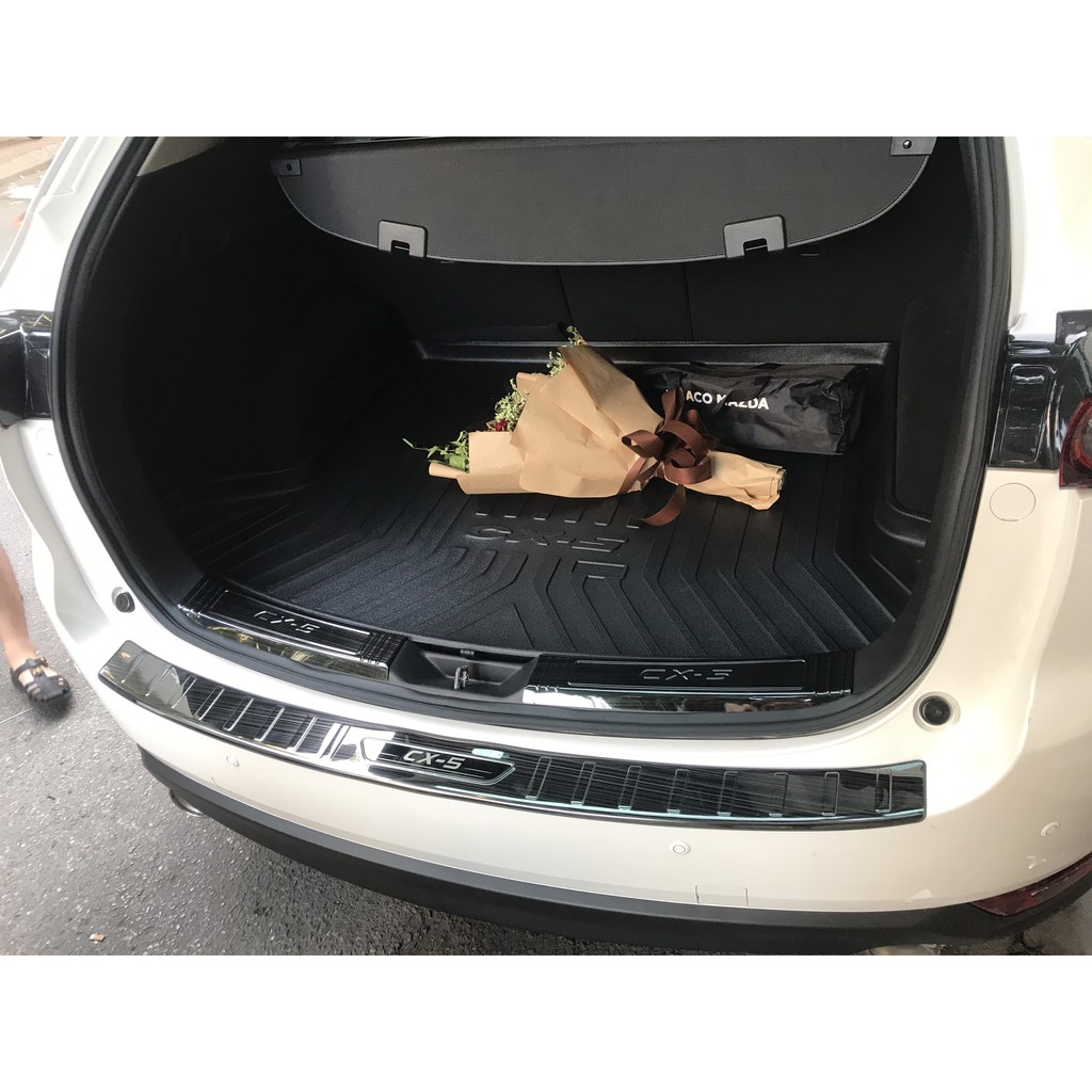 Ốp chống trầy cốp xe CX5 2019-2023, Bộ ốp trầy cốp trong và ngoài Mẫu Titan cao cấp