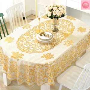 Khăn Trải Bàn Phòng Khách, Khăn Trải Bàn Ăn Chất Liệu Nhựa PVC Cao Cấp Không Thấm Nước Dễ Vệ Sinh
