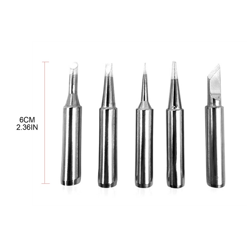 Set 5 Đầu Hàn Điện 936 Bằng Đồng Nguyên Chất Không Chì