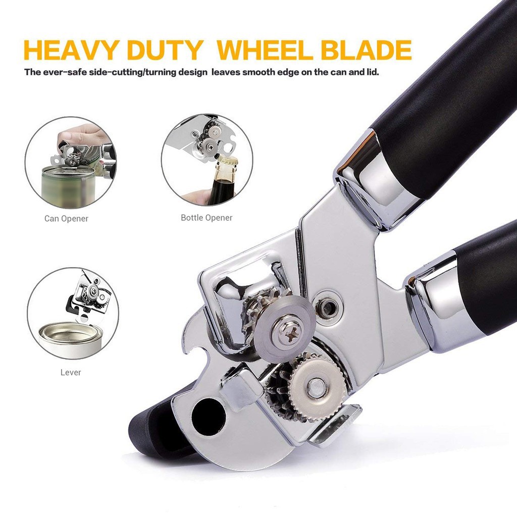 Ảnh Dụng Cụ Mở Đồ Hộp Walfos Bằng Thép Không Gỉ Cao Cấp Có Núm Vặn Dễ Dàng 4